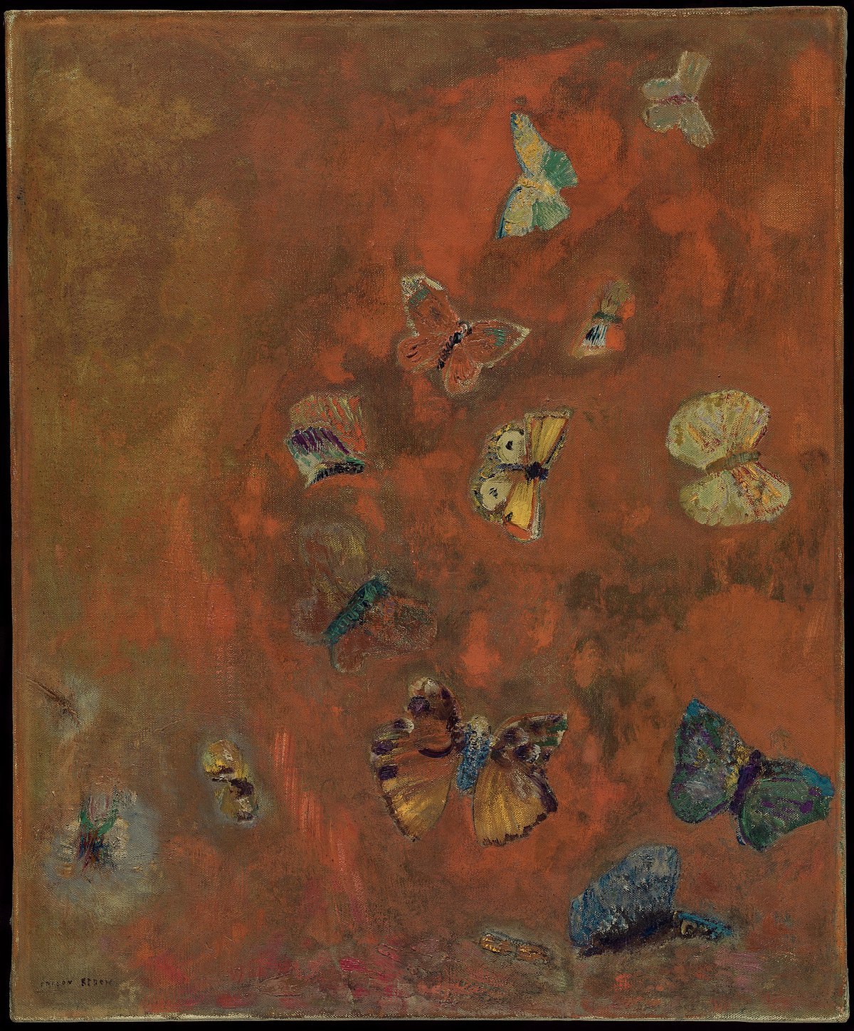 1200Px Redon  Evocation Of Butterflies Ca Between 1910 And 1912