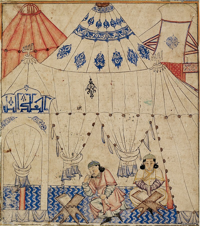 A thirteenth-century Mongol prince, studying the Qur’an, ca. 1300