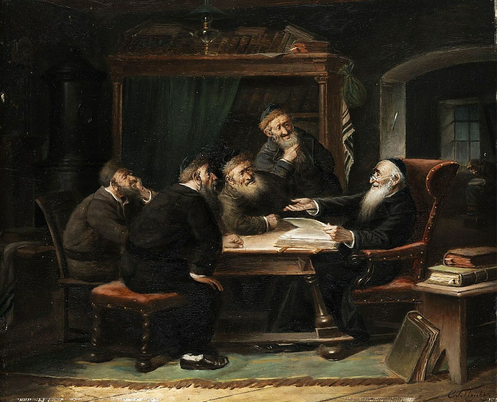 Rabbis Studying the Talmud, Carl Schleicher, ca. 1859–1871