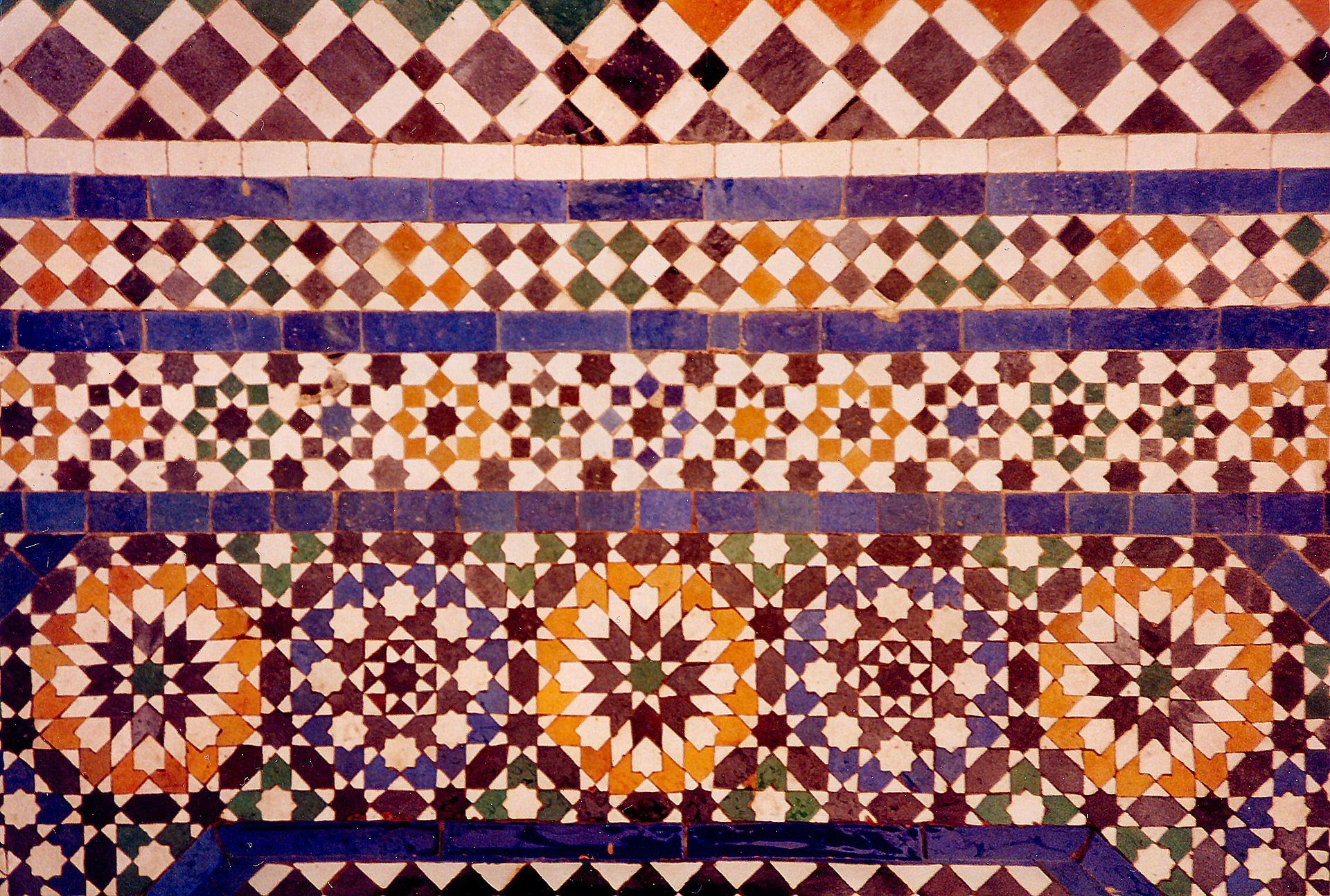 Ceramic Tile Tessellations In Marrakech
