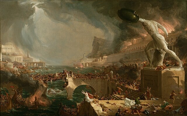 Cole Thomas The Course Of Empire Destruction 1836 1