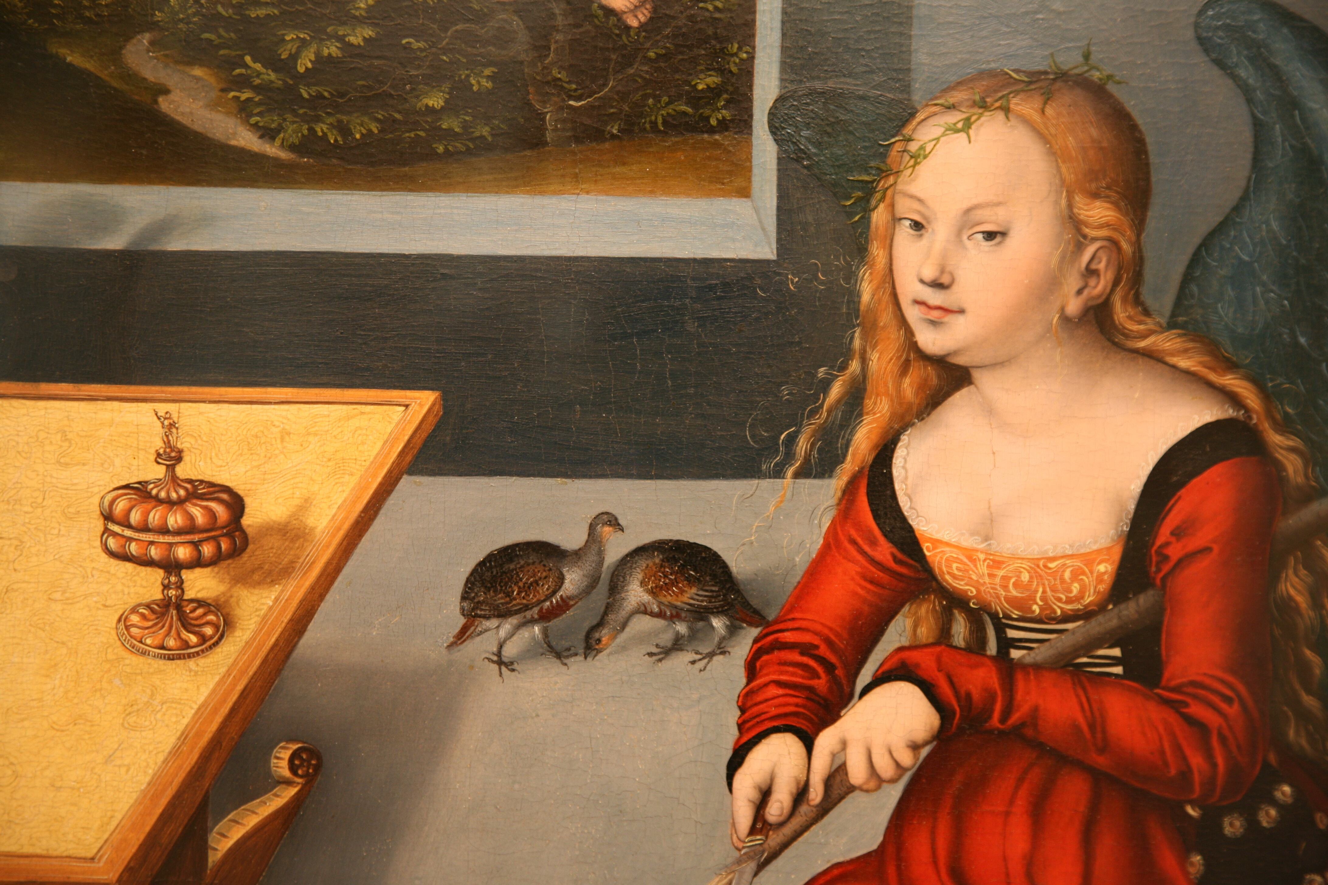 Cranach Lucas D  Die Melancholie  1532 Detail