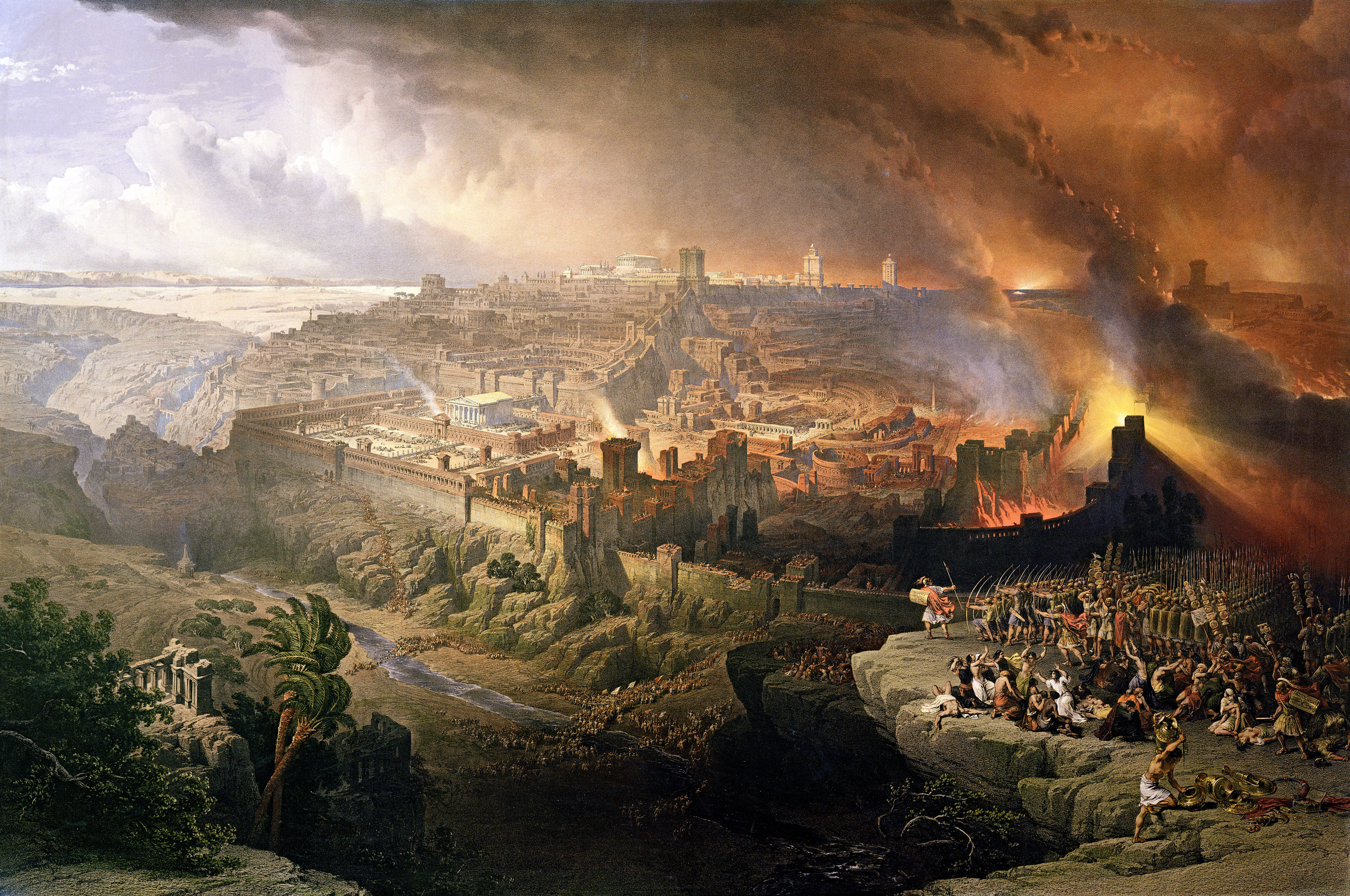 The Siege and Destruction of Jerusalem by the Romans under the Command of Titus, AD 70, David Roberts, 1850