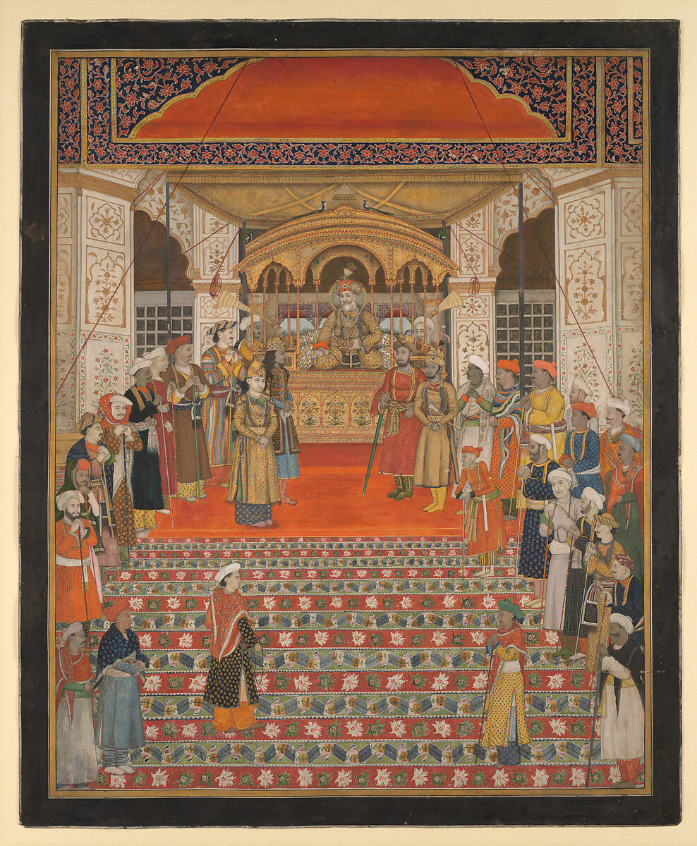 Durbar of Emperor Akbar Shah II, ca. 1820-30, Metropolitan Museum of Art