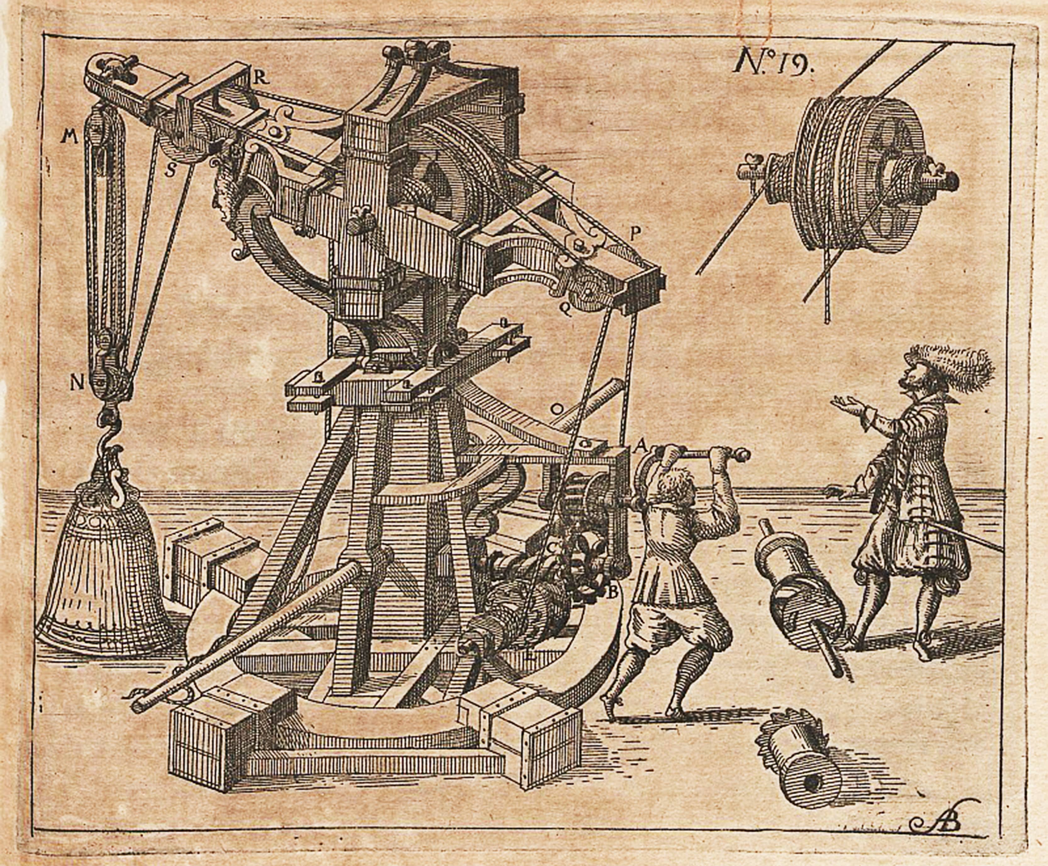The world is reduced to physical components in mechanical philosophy. Illustration: Hieronymus Megiser, 1613