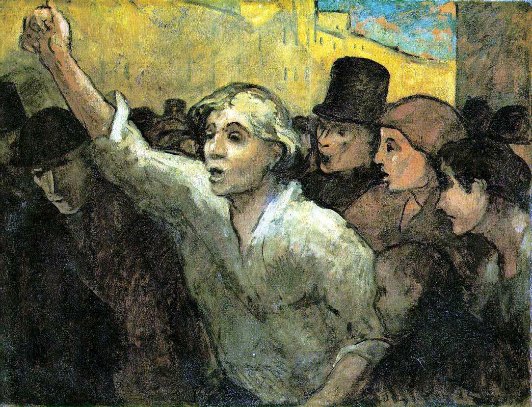 Honore Daumier The Uprising  Wga05963