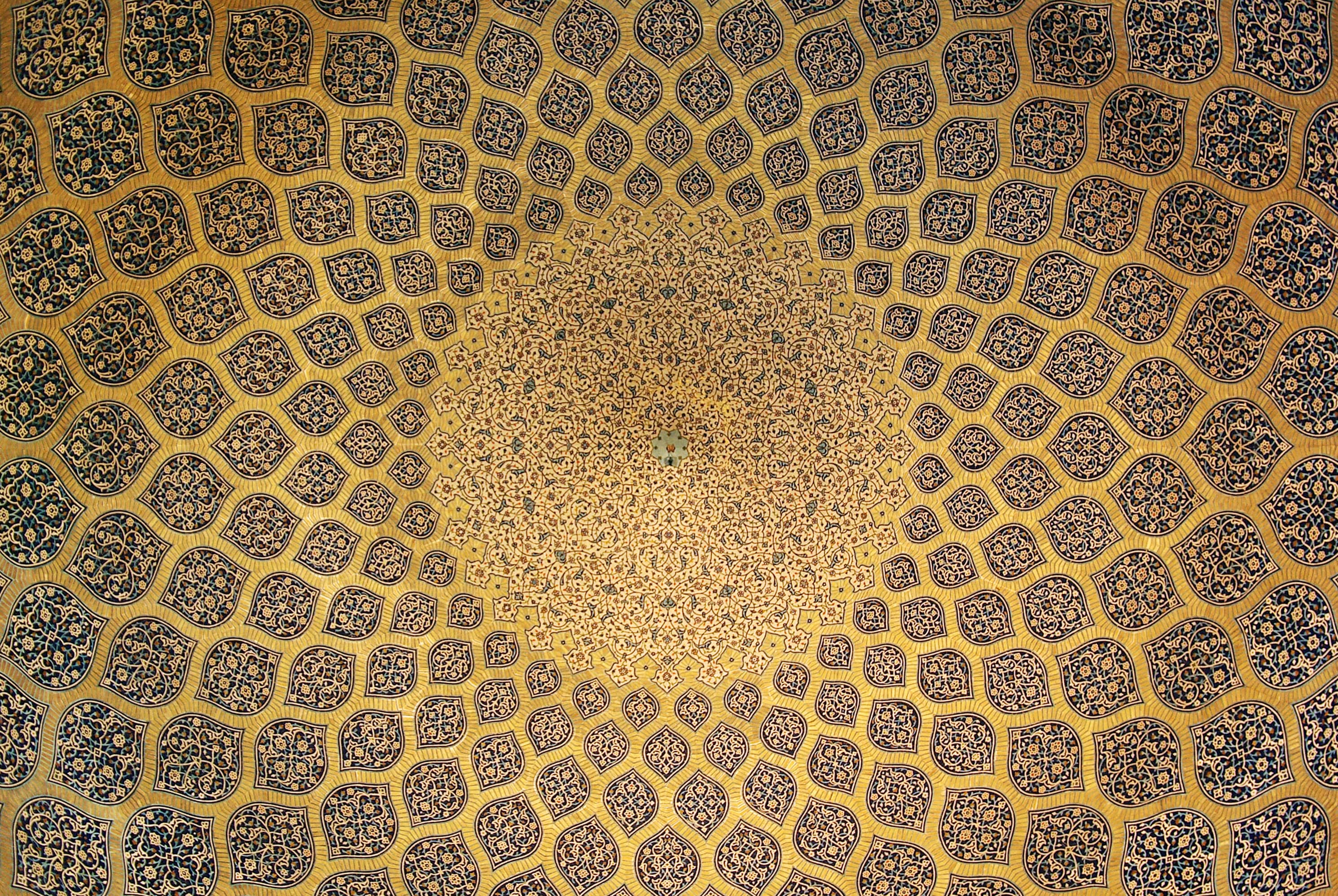 Isfahan Lotfollah Mosque Ceiling Symmetric