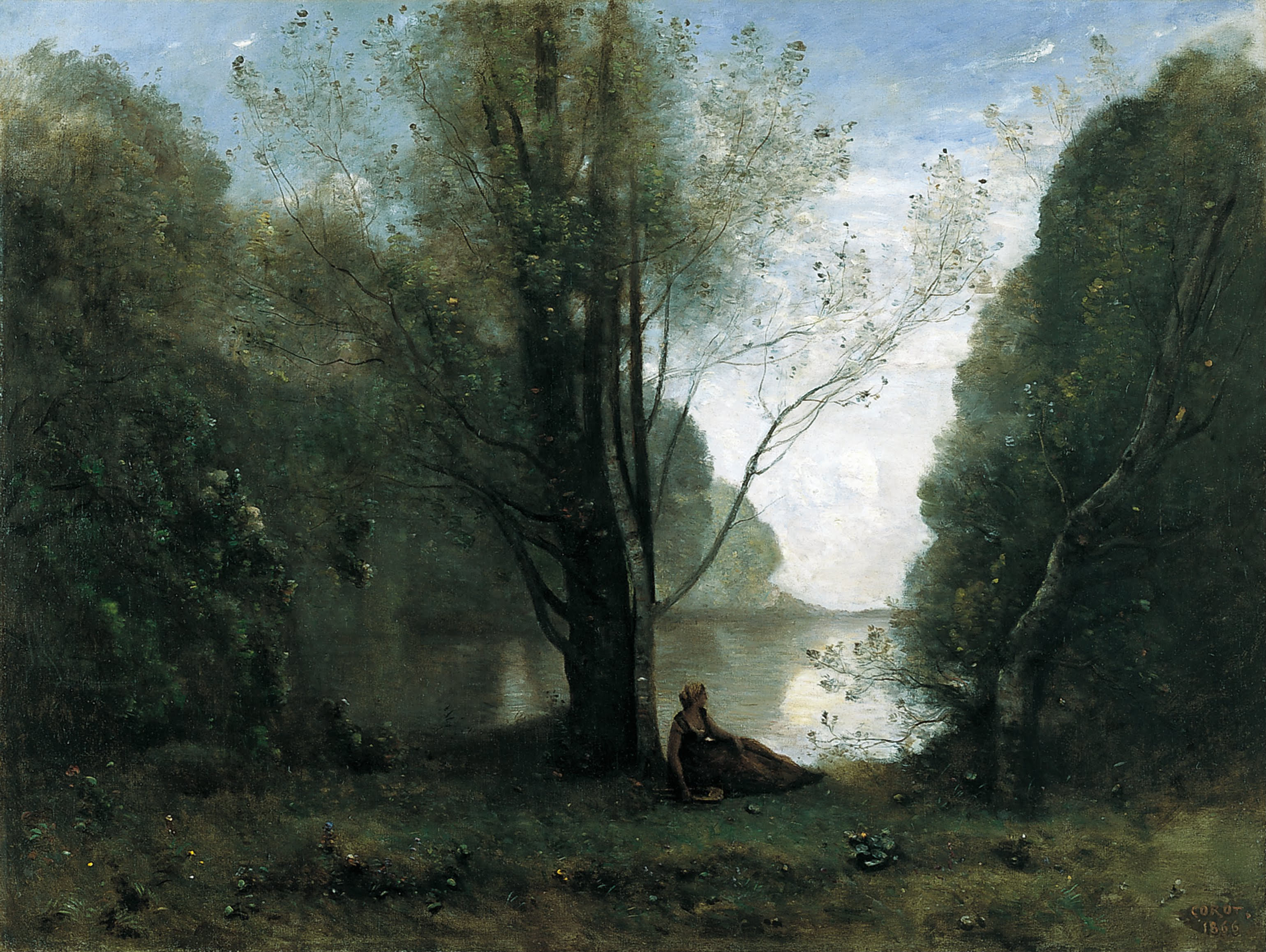 Jean Baptiste Camille Corot  The Solitude  Recollection Of Vigen Limousin  Google Art Project