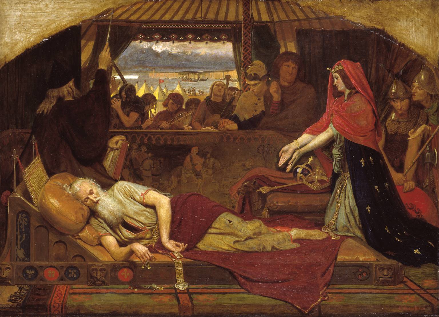 Lear and Cordelia, Ford Madox Brown, c. 1850