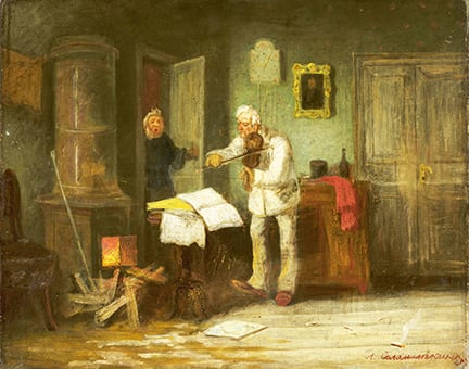 Leonid I  So┼Éomatkin  Fiddler  M Ob 1516  National Museum In Warsaw