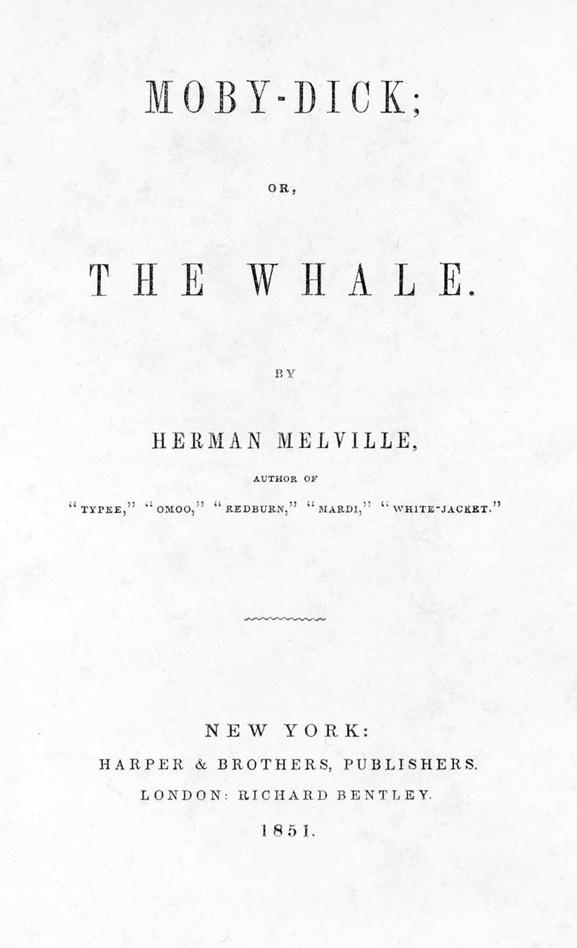 Moby Dick Fe Title Page
