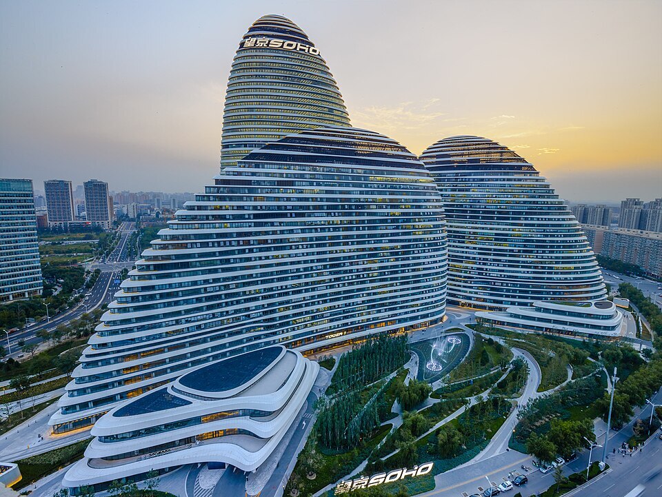 More details The Wangjing SOHO office complex in Beijing (2014)