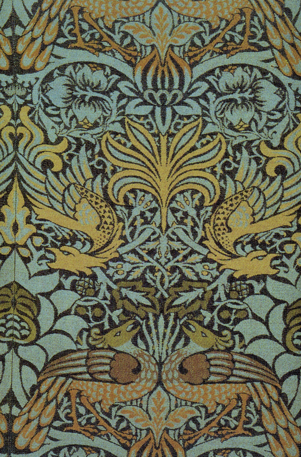 Morris Peacock And Dragon Fabric 1878 V2