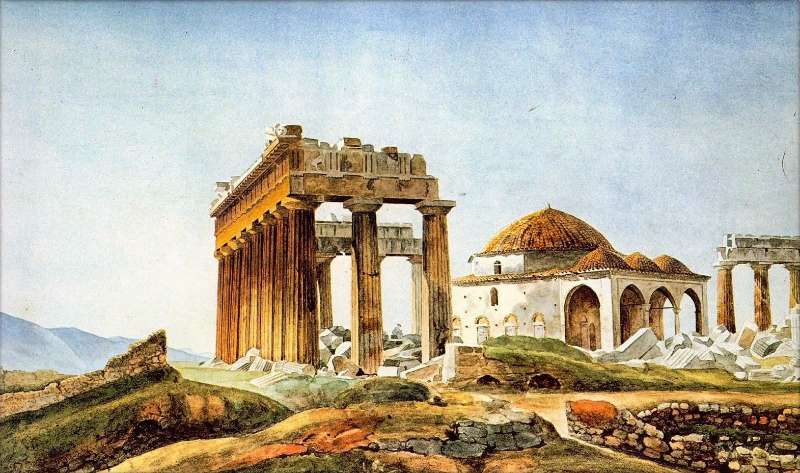 Peytier  Mosque In The Parthenon