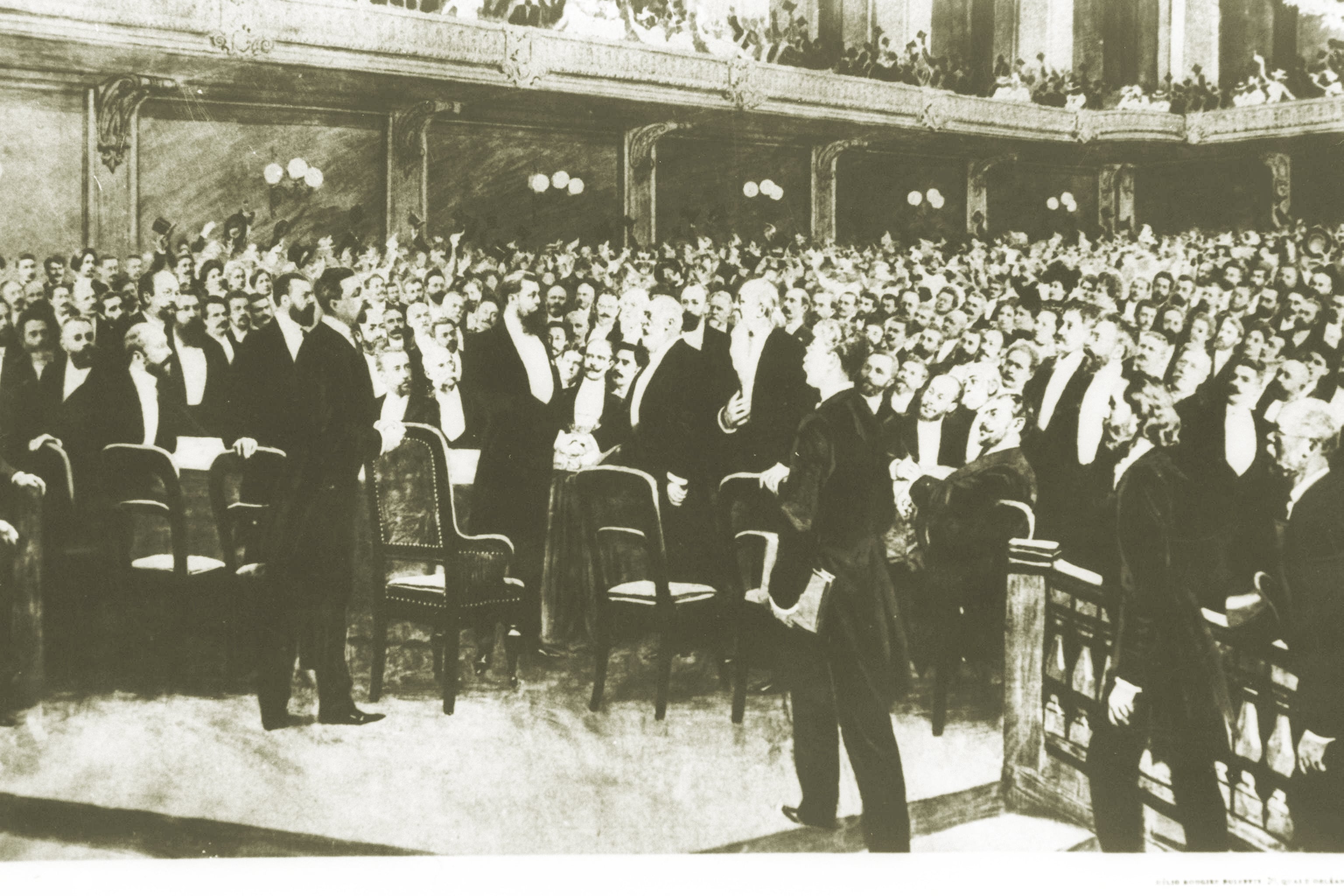 Theodor Herzl At The First Zionist Congress 1897 8 25