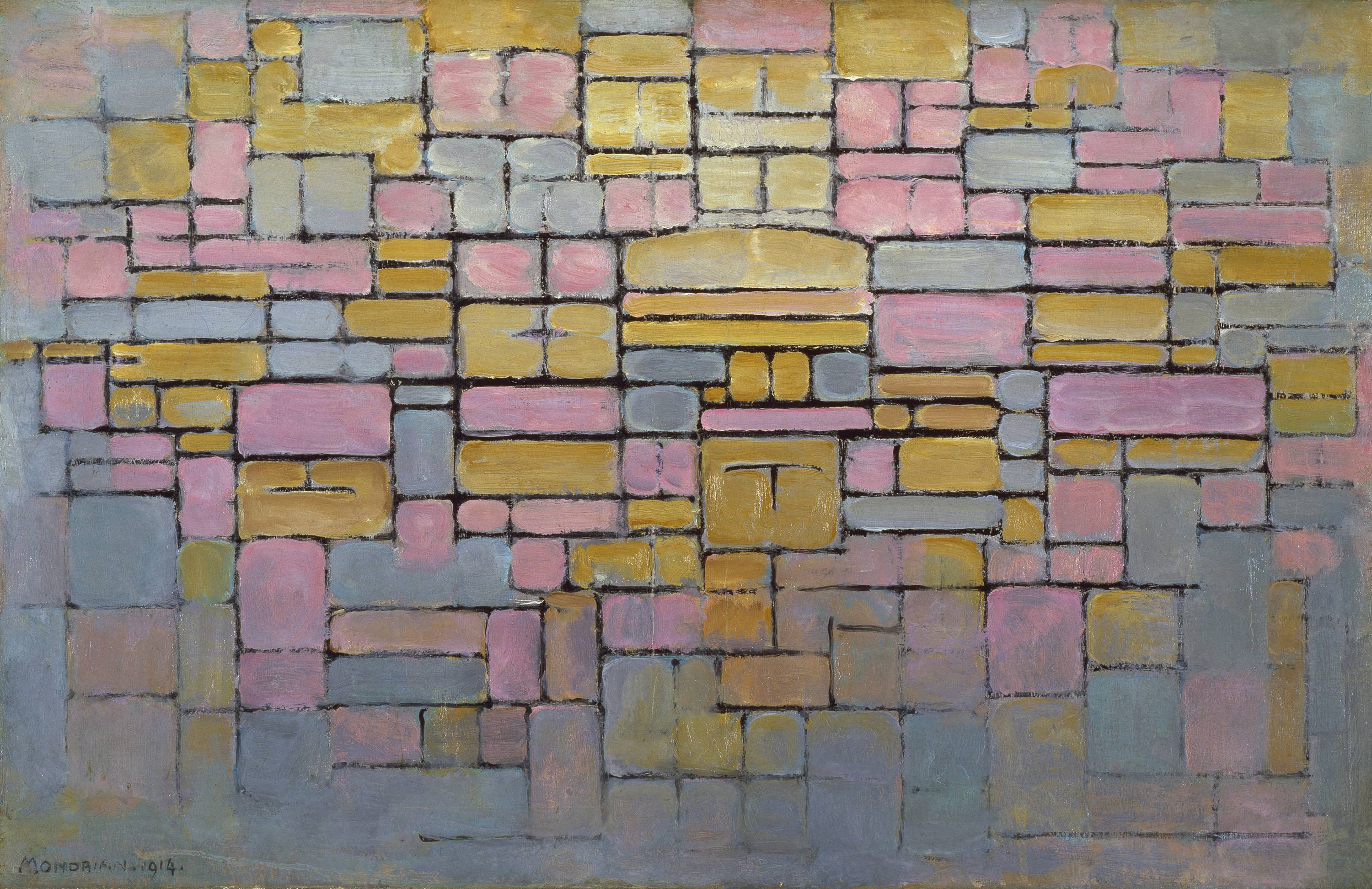 Tableau No 2 Composition No V By Piet Mondriaan