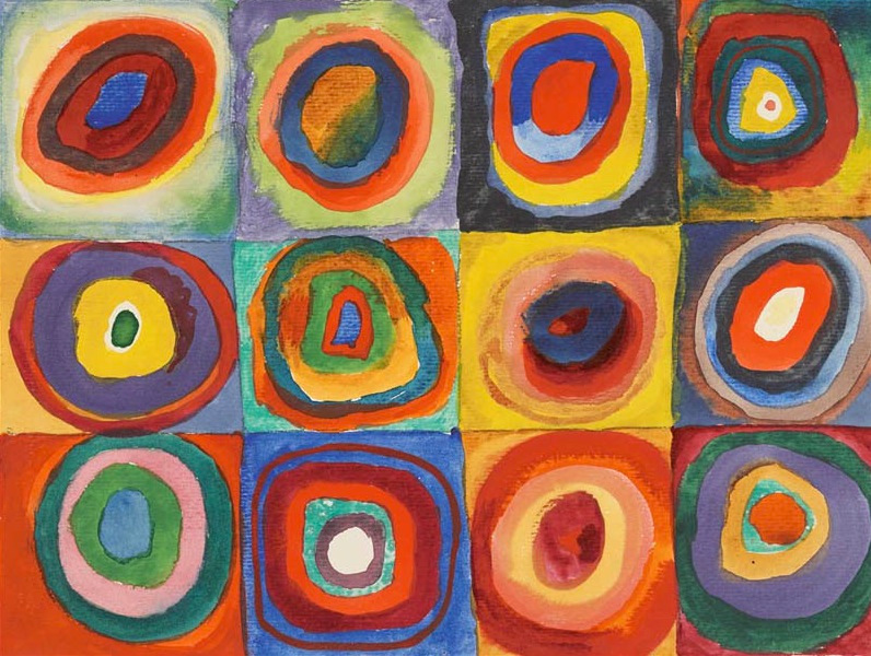 Vassily Kandinsky 1913  Color Study Squares With Concentric Circles