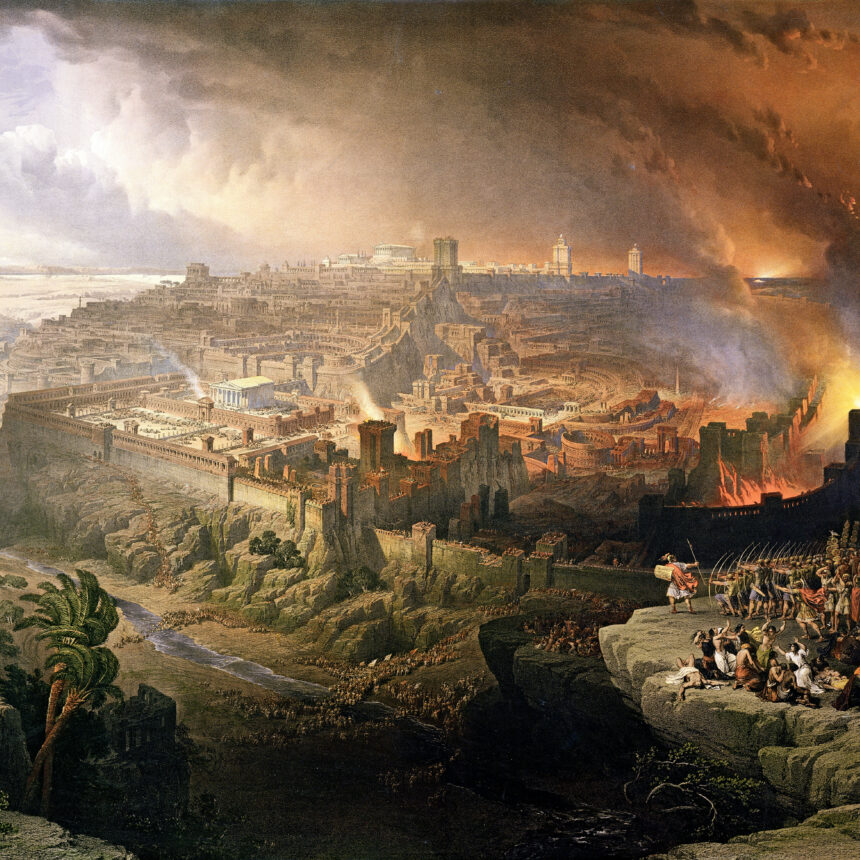 The Siege and Destruction of Jerusalem by the Romans under the Command of Titus, AD 70, David Roberts, 1850