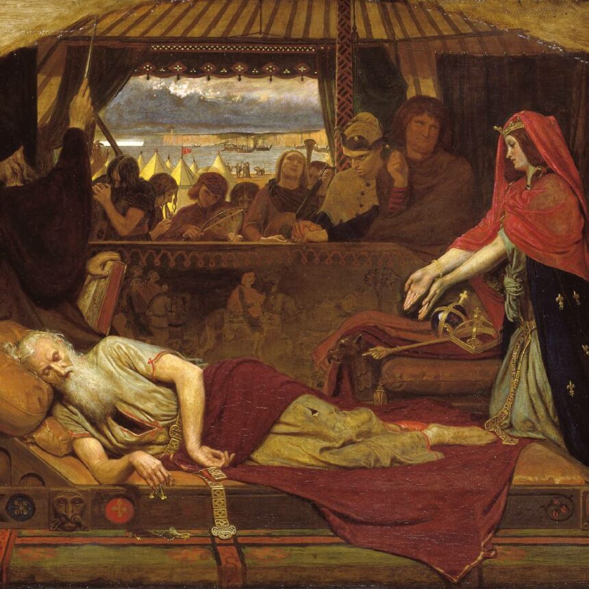 Lear and Cordelia, Ford Madox Brown, c. 1850