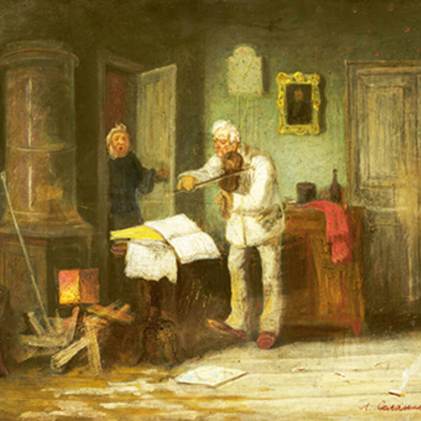 Leonid I  So┼Éomatkin  Fiddler  M Ob 1516  National Museum In Warsaw