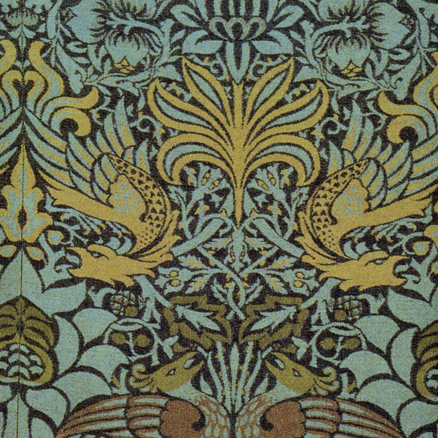 Morris Peacock And Dragon Fabric 1878 V2