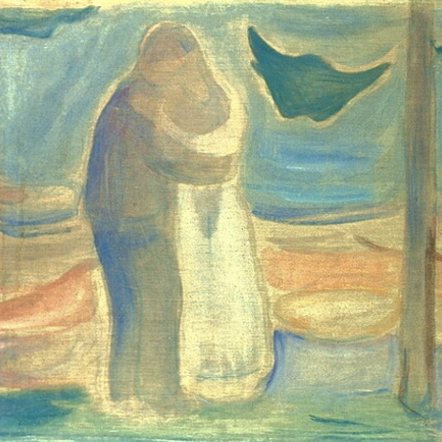 Kiss on the Beach, Edvard Munch, ca. 1906–07