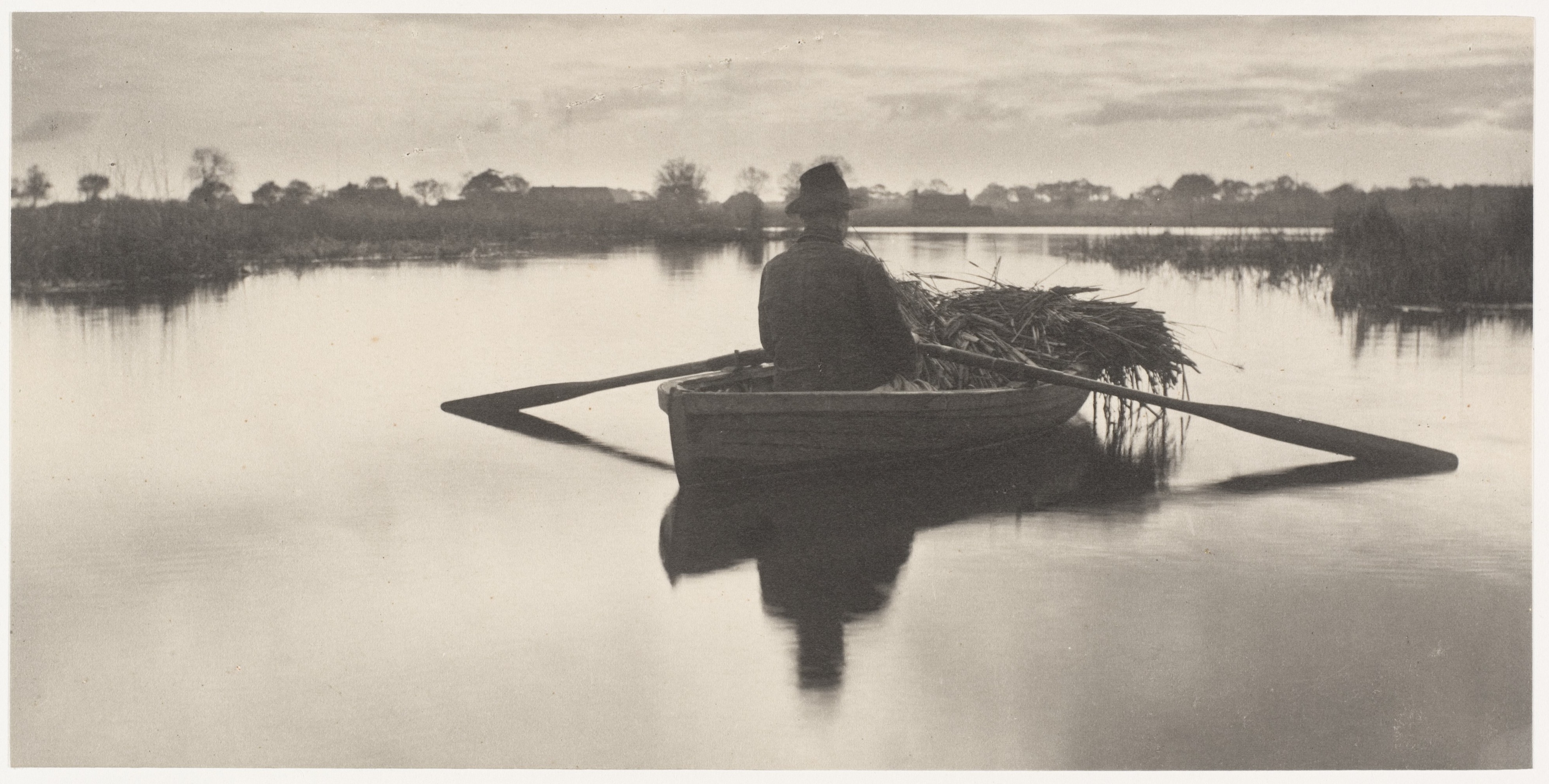 Rowing Home the School-Stuff, Peter Henry Emerson, 1886
